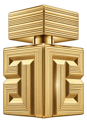 The drawn Destin de Balmain bottle