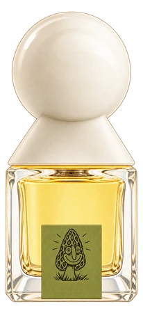 The drawn Morel Map bottle