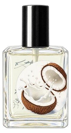 The drawn Cocco alla Vaniglia bottle