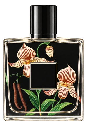The drawn Vanilla Bourbon bottle