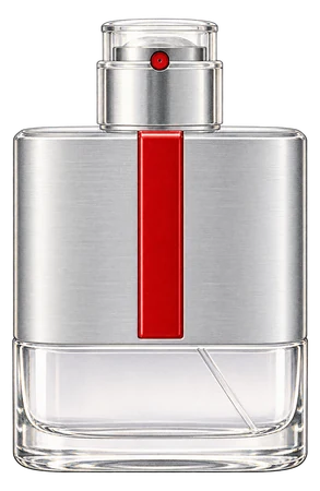The drawn Luna Rossa bottle