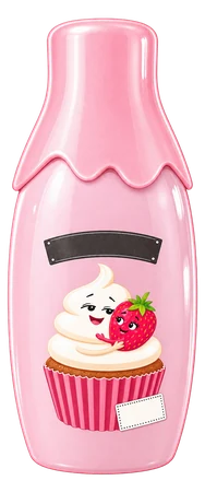 The drawn Fresa Nata bottle