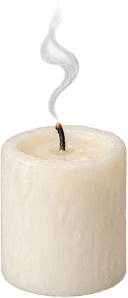 The drawing: aldehydes, snuffed candle