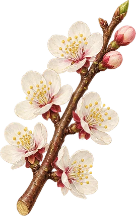The drawing: apricot