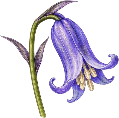 The drawing: bluebell
