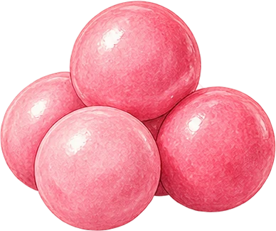 The drawing: bubble gum