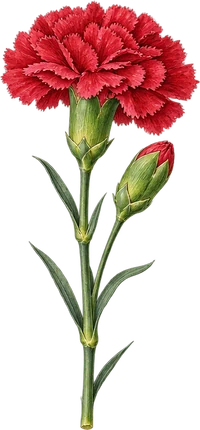 The drawing: carnation