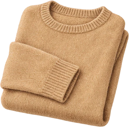 The drawing: cashmere knit, folded sweater