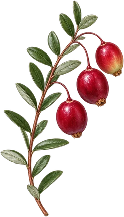 The drawing: cranberry
