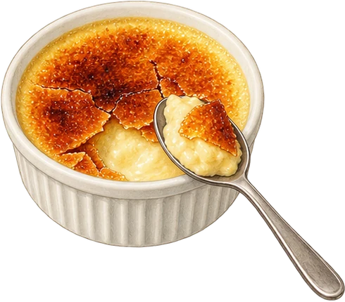 The drawing: creme brulee