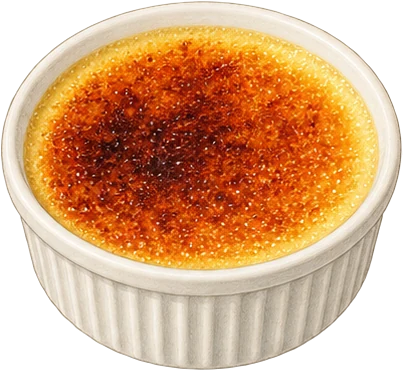 The drawing: creme brulee