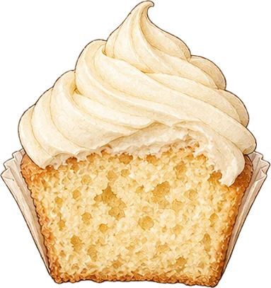 The drawing: cupcake
