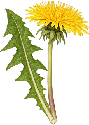 The drawing: dandelion