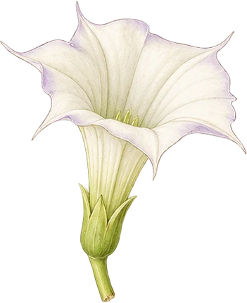 The drawing: datura