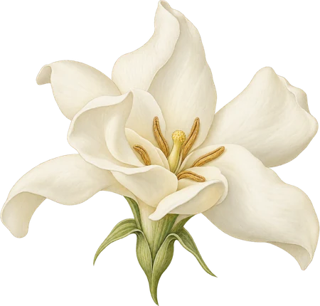 The drawing: gardenia