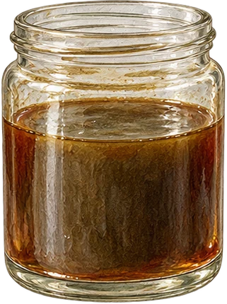 The drawing: gurjun balsam, balsam jar