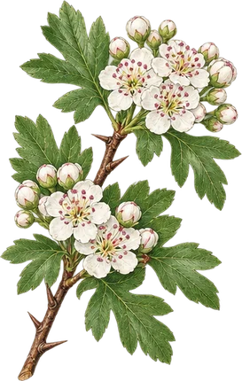 The drawing: hawthorn
