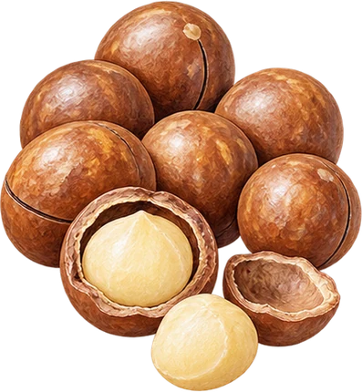 The drawing: macadamia
