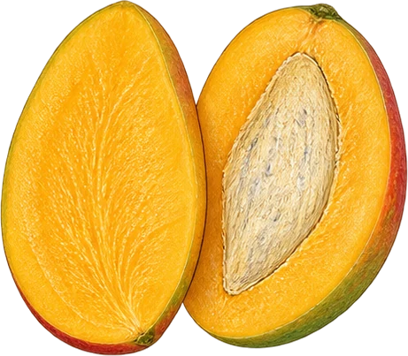 The drawing: mango