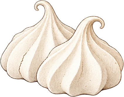The drawing: meringue