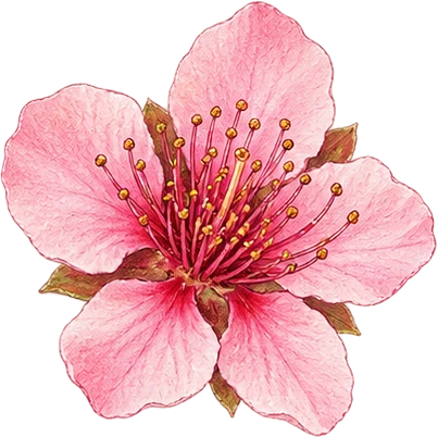 The drawing: nectarine blossom