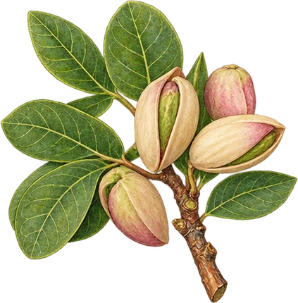 The drawing: pistachio