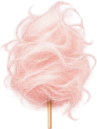 The drawing: spun sugar