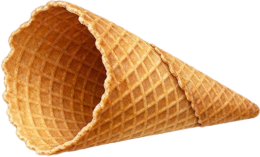 The drawing: waffle cone