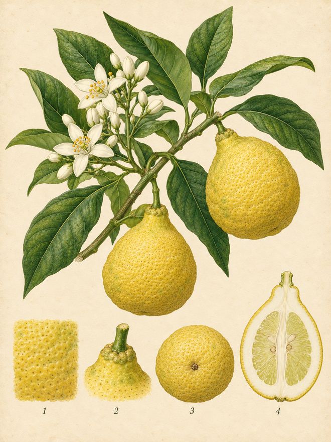 Bergamot, its colour plate