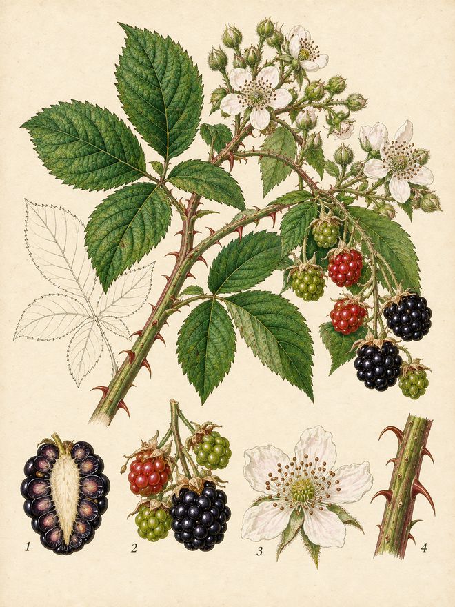 The plate: blackberry