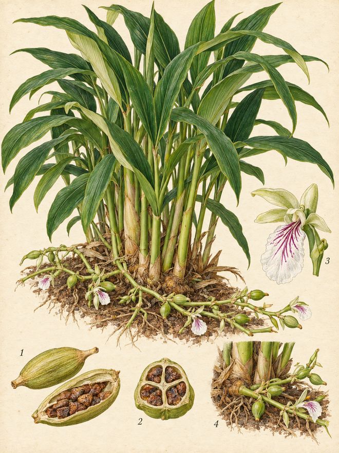 The plate: cardamom