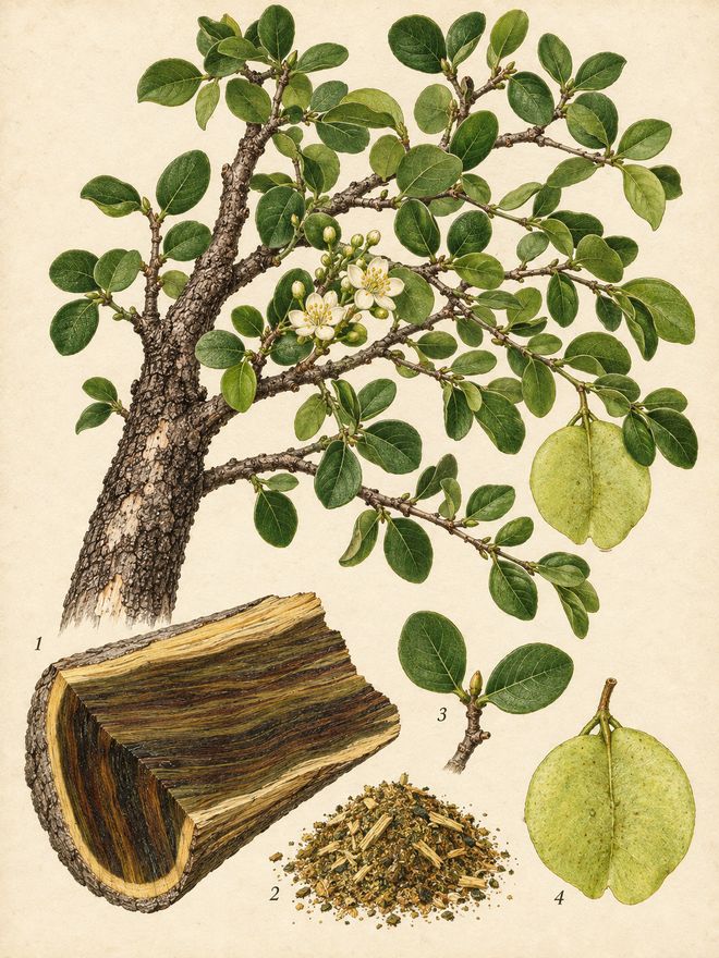 The plate: guaiacwood