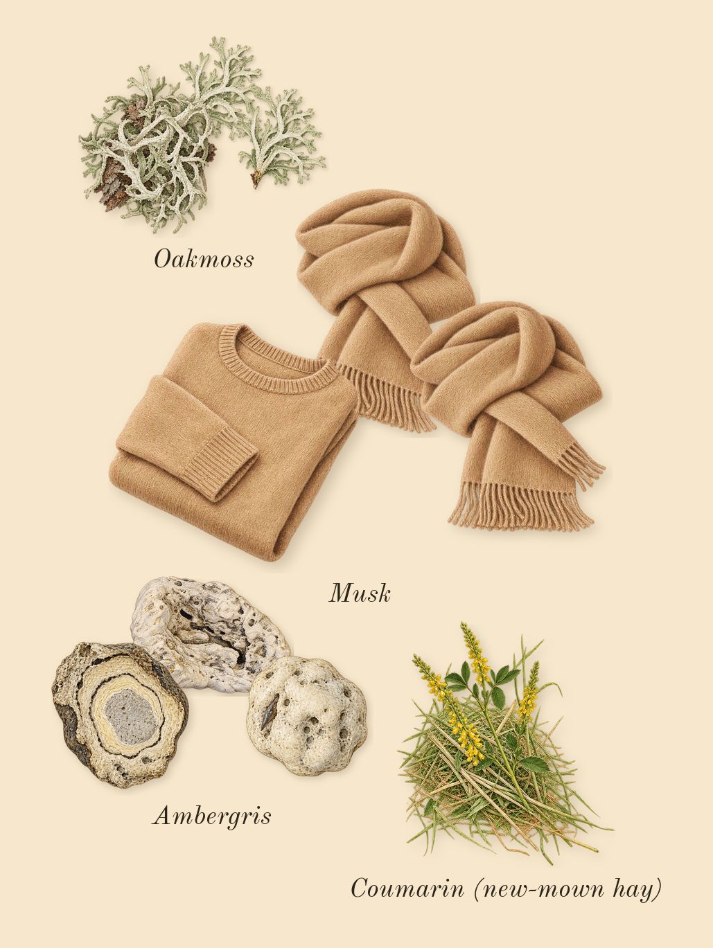 Supremacy Collector's Edition, dry-down: Oakmoss, Musk, Ambergris, Coumarin (new-mown hay)