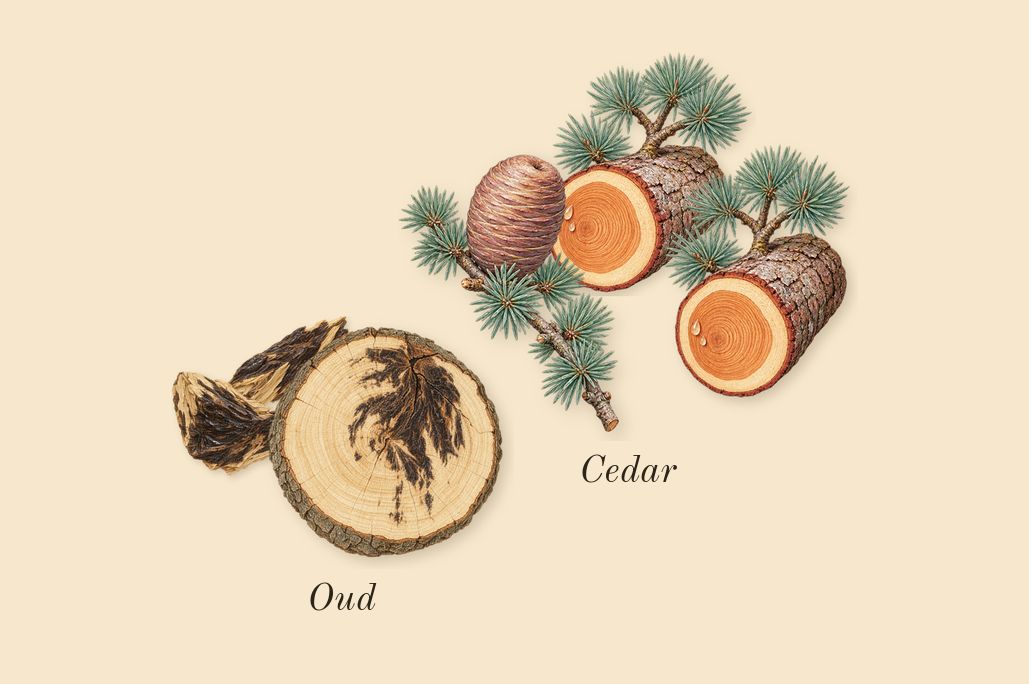 Detour Eco, dry-down: Oud, Cedar