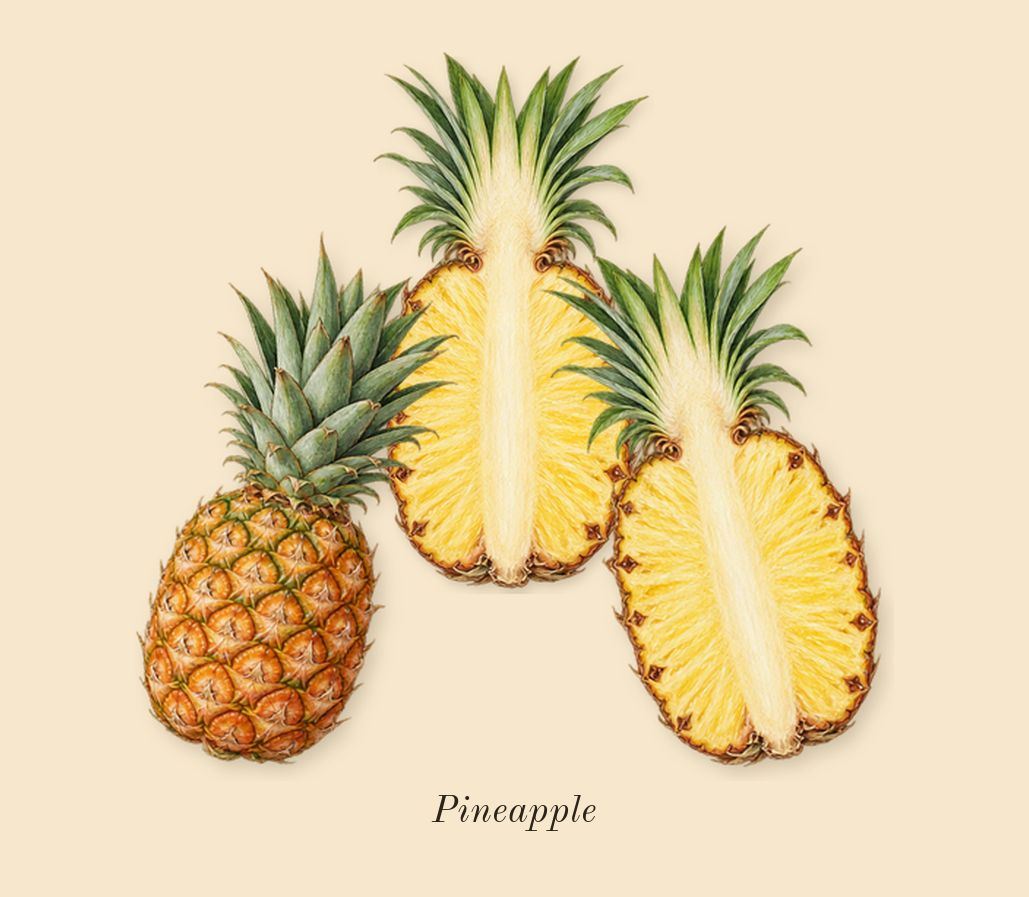 Madawi, top notes: Pineapple