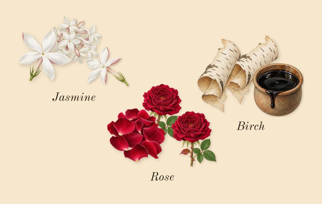 Club de Nuit Intense Man, heart: Rose, Birch, Jasmine