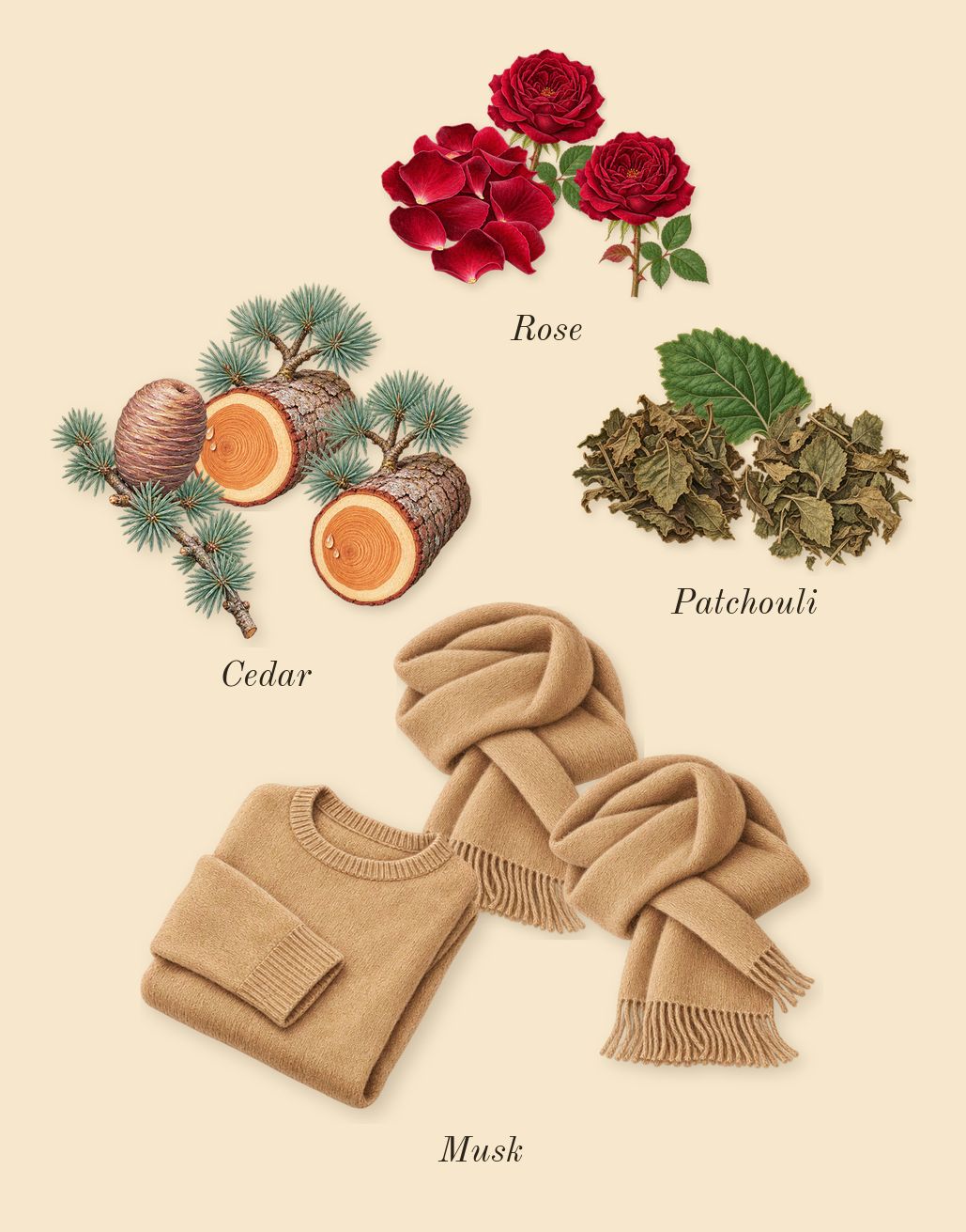 Acqua di Giò, dry-down: Cedar, Patchouli, Rose, Musk