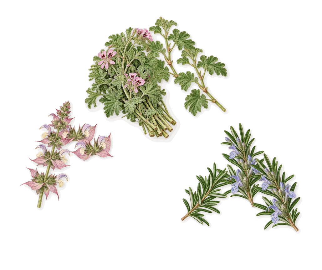 Acqua di Giò, as it settles: Geranium, Rosemary, Clary sage