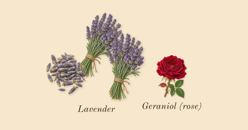 Code, heart: Lavender, Geraniol (rose)