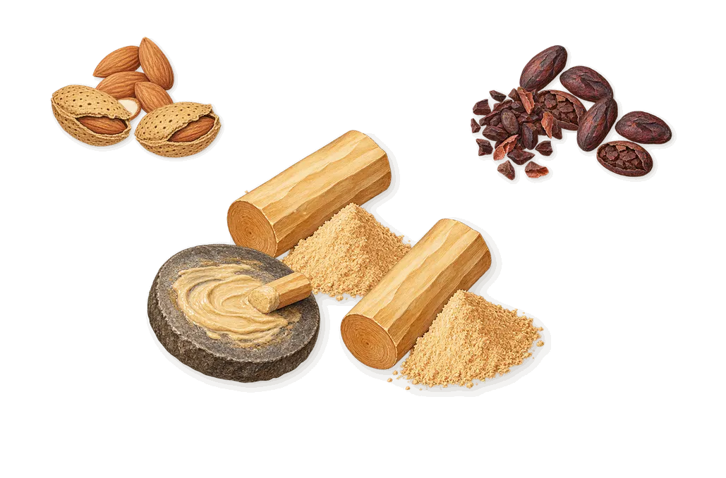 Schwarzes Herz, what stays: Almond, Cacao, Sandalwood