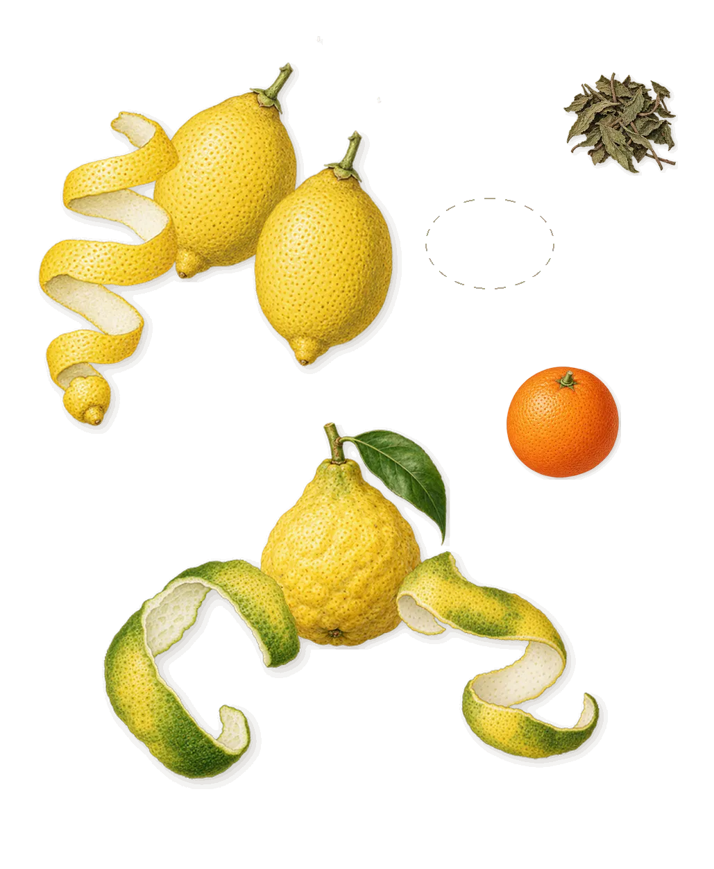 Acrasia, when you spray it: Lemon, Wine, Bergamot, Sweet orange, Mint