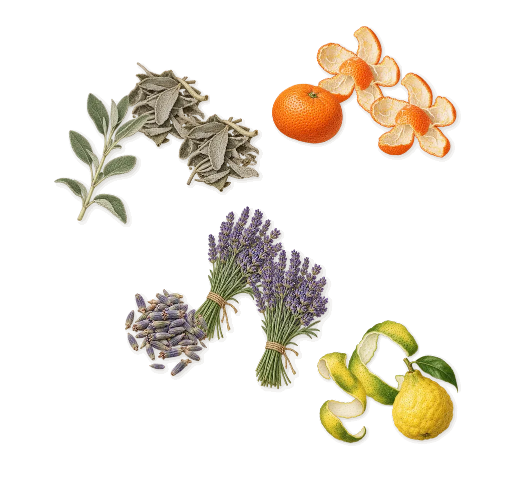 Bad Boy Elixir, when you spray it: Sage, Lavender, Bergamot, Mandarin