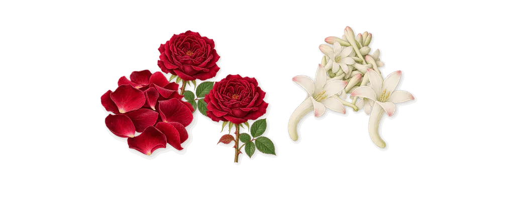 Very Good Girl Elixir, as it settles: Rose, Tuberose