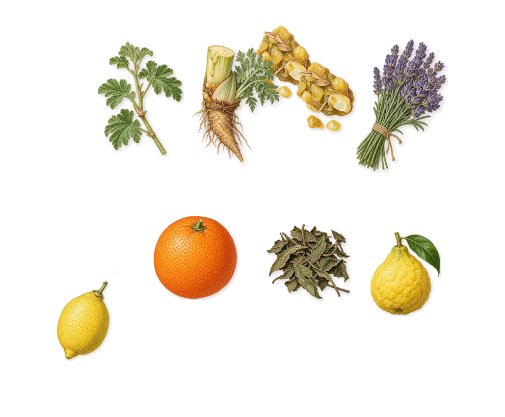 Must de Cartier, when you spray it: Galbanum, Bergamot, Lemon, Geranium, Sweet orange, Mint, Lavender