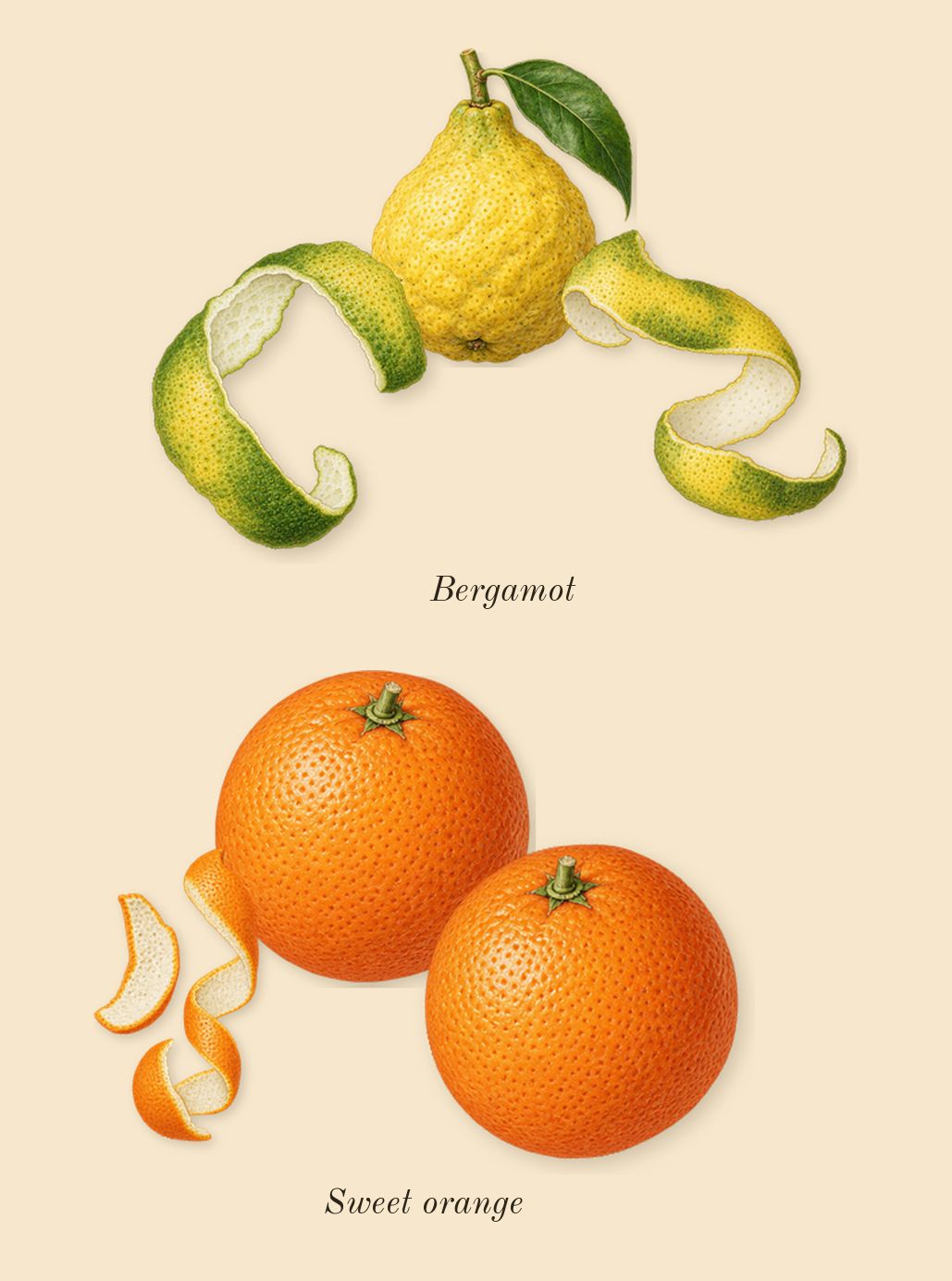 Coco Mademoiselle, top notes: Sweet orange, Bergamot