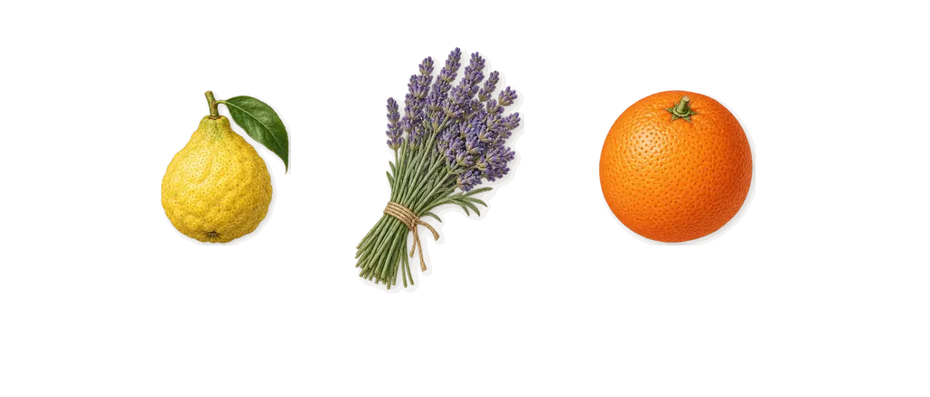 Homme, when you spray it: Bergamot, Sweet orange, Lavender