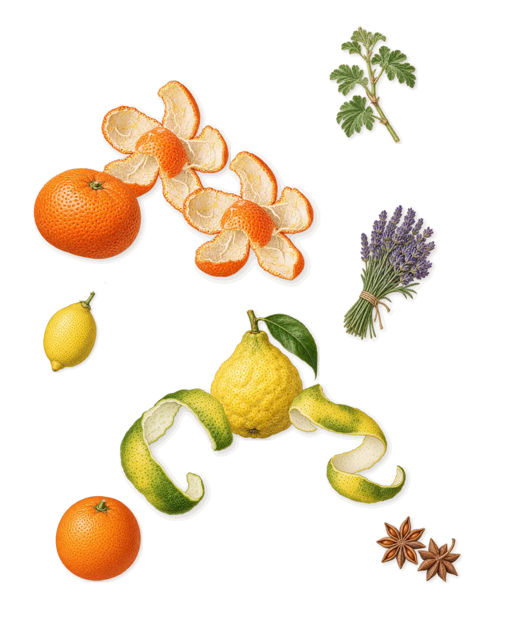 Sauvage, when you spray it: Mandarin, Bergamot, Lemon, Lavender, Geranium, Sweet orange, Anethole (anise)