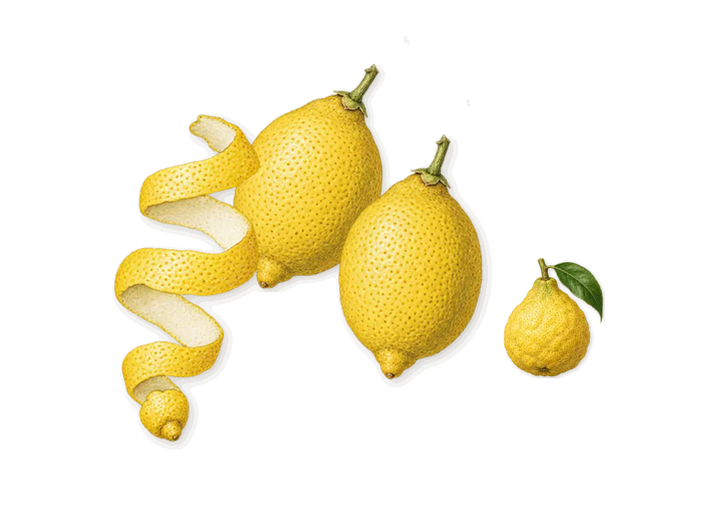 Light Blue, when you spray it: Lemon, Bergamot