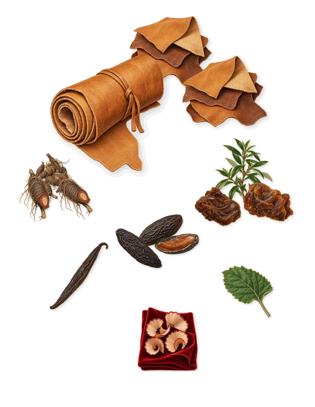 Havana Gold, what stays: Tonka (coumarin), Leather, Cypriol, Labdanum, Patchouli, Iso E Super (pencil shavings on velvet), Vanillin (vanilla)