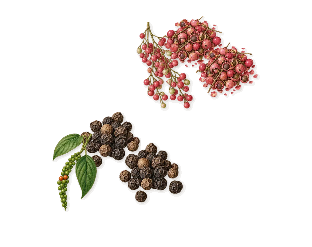 Raving Rose, when you spray it: Pink pepper, Black pepper